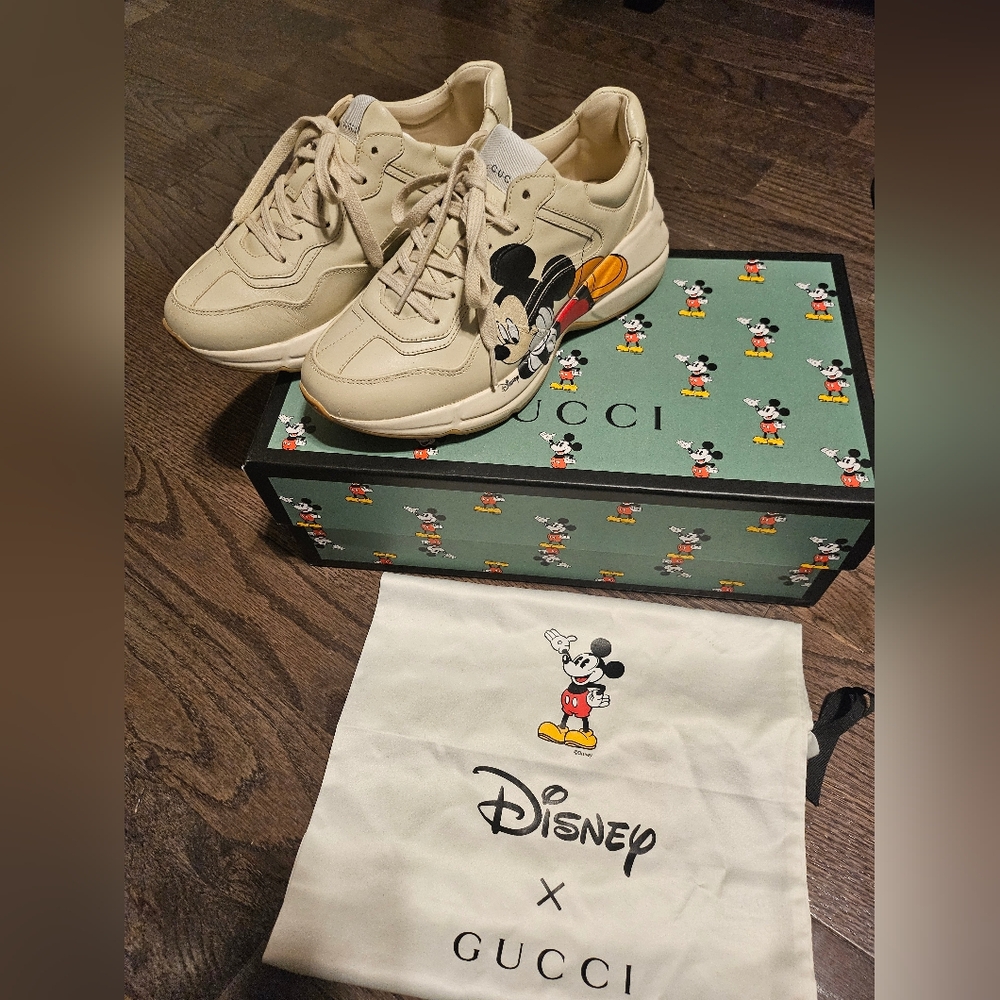 Gucci x Disney Mickey Rhyton Sneakers size 37.5